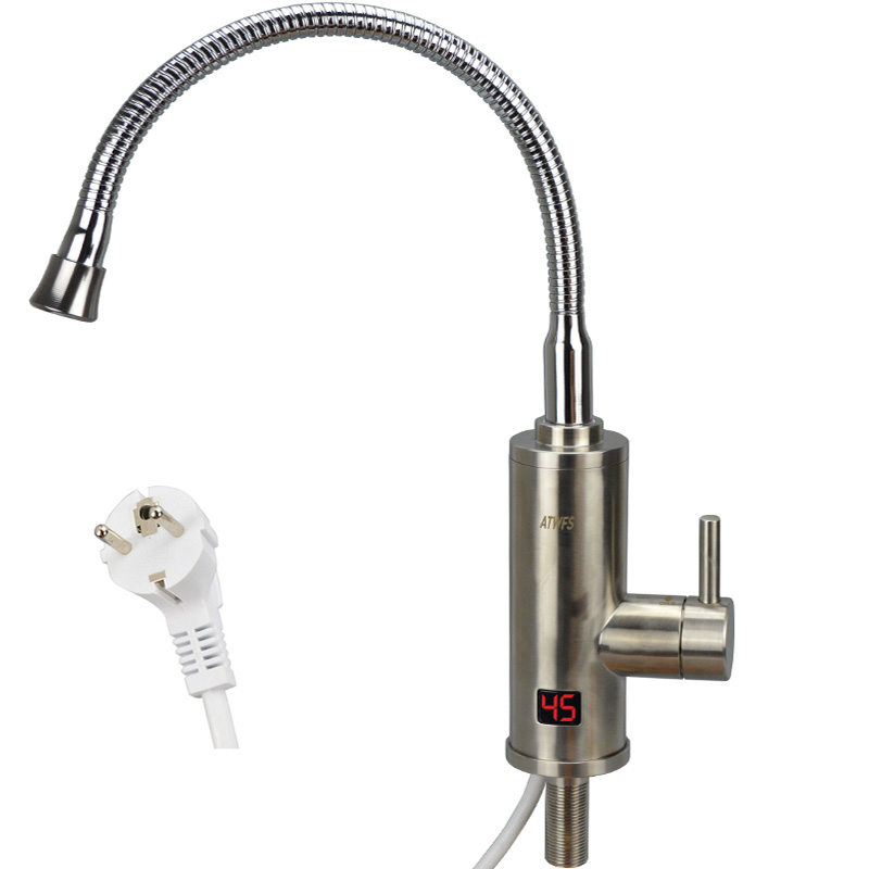 ֽ η ƿ 220v 3000w ¼  ֹ    νƮ   /Newest Stainless Steel 220v 3000w Water Heater Faucet Kitchen Electric Heating Water